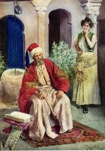 unknow artist Arab or Arabic people and life. Orientalism oil paintings 125 oil painting image